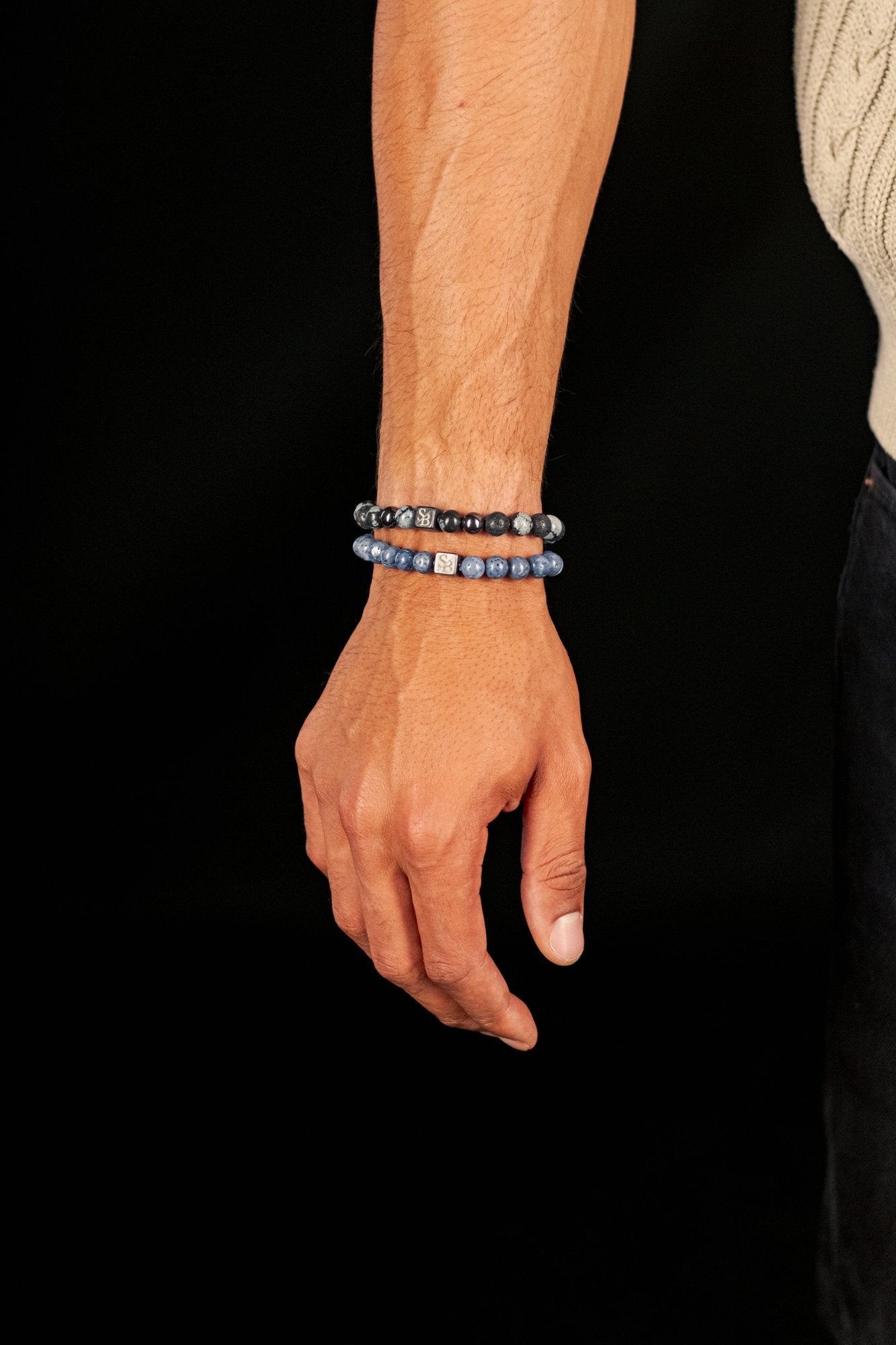 Hematiet armband dames met maansteen