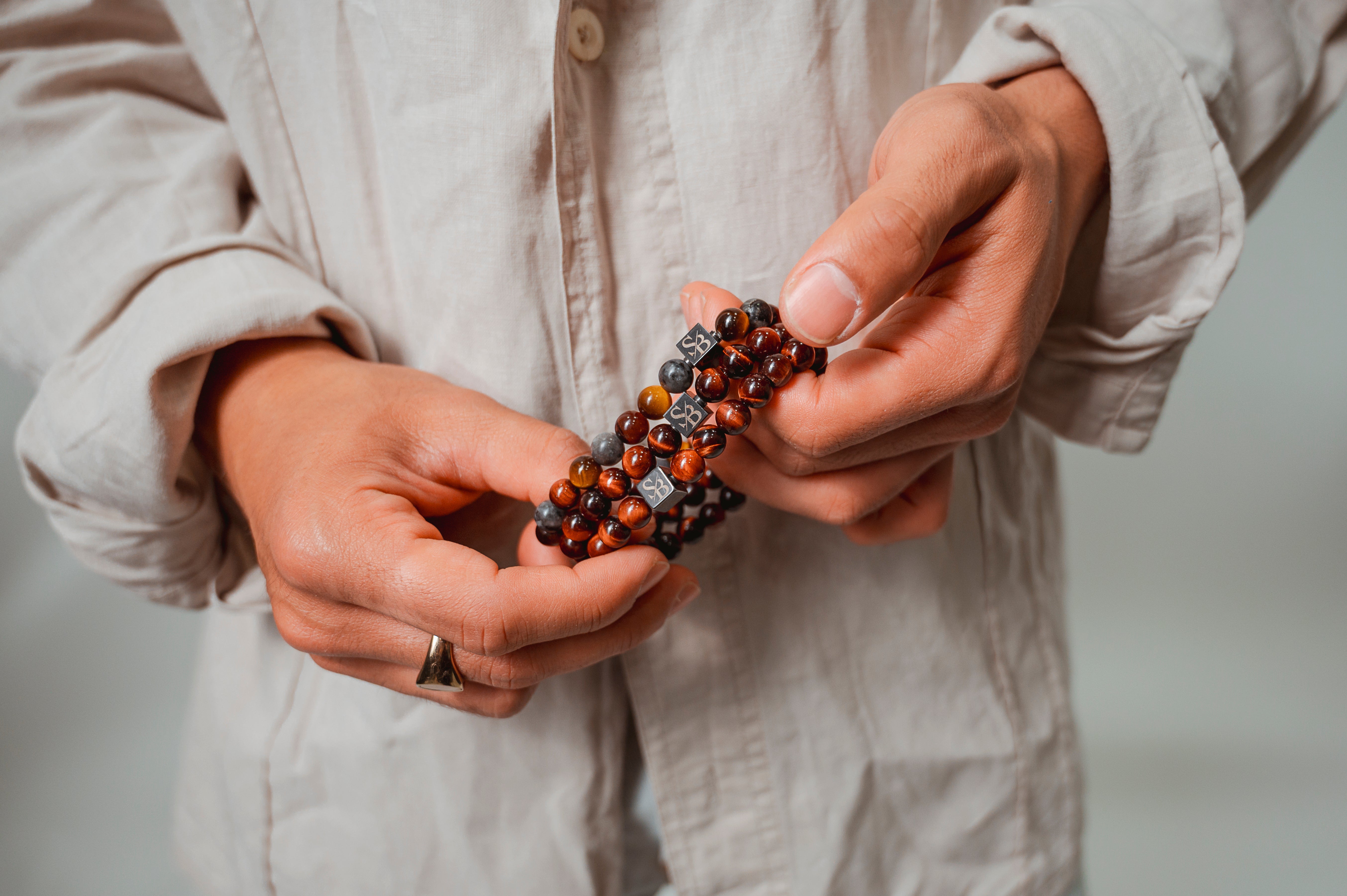 Stoney Bracelets 8mm Premium Collectie afbeelding Natuusteen armbanden