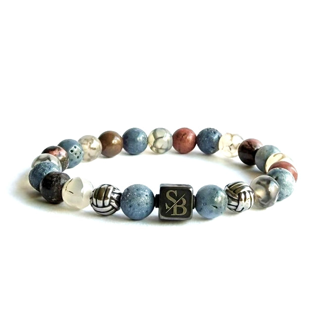 Poseidon | Silver+ Stones (8mm)