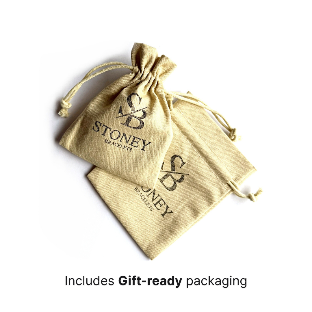 White Lava Stones (8mm) - Detail | Stoney Bracelets