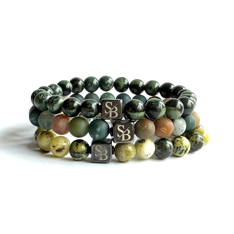 Triple Green Set (8mm)