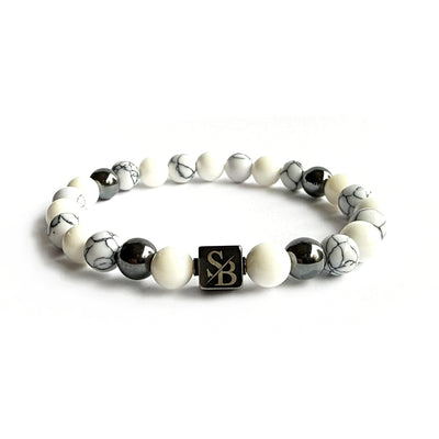 Arctic | Mixed Stones (8mm) - Stoney Bracelets | Handgemaakte Natuursteen Armband
