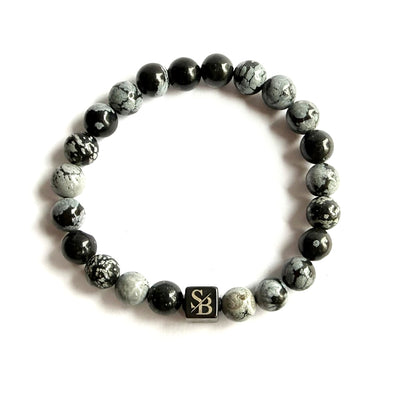 Snowflake Obsidian Stones (8mm)