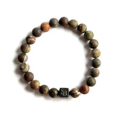Flower Jasper Stones (8mm)