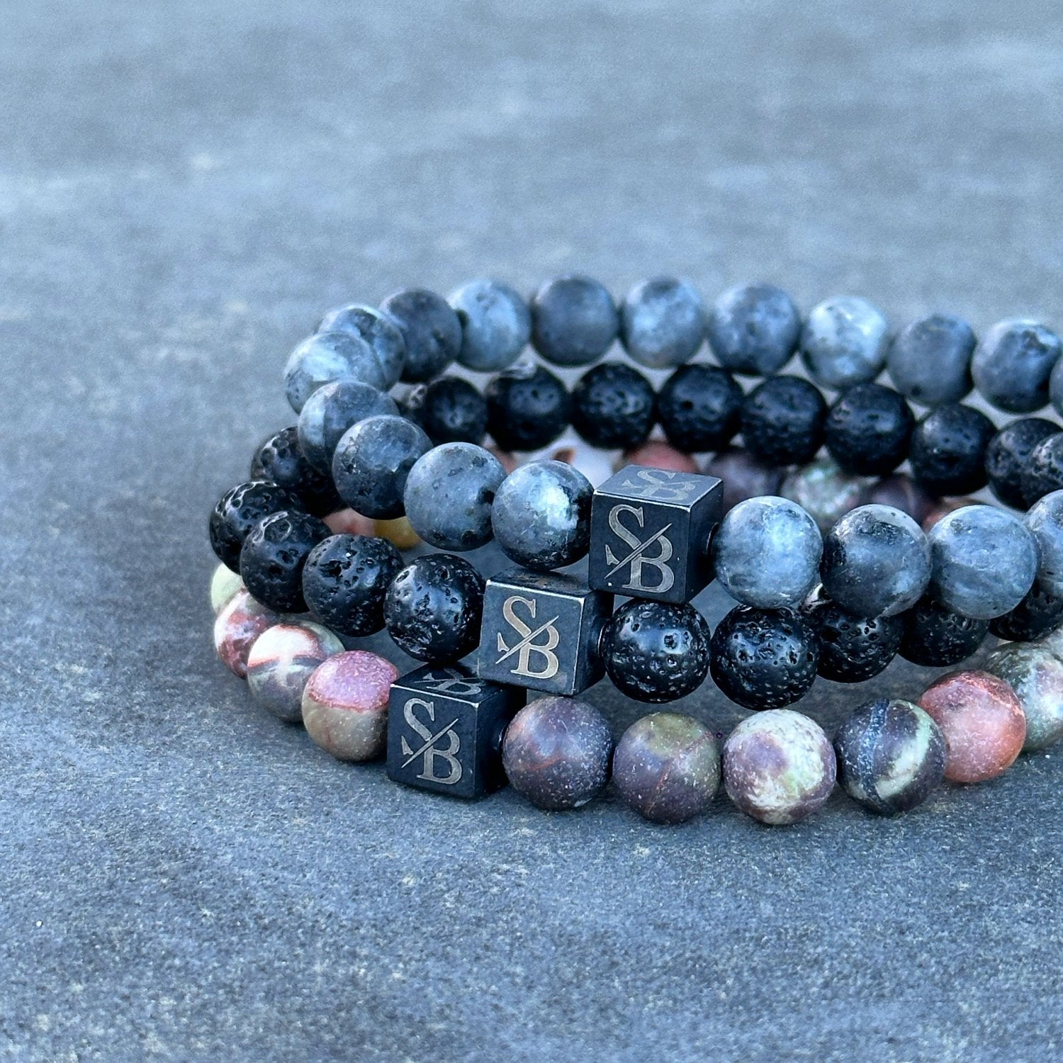 Earth Set (8mm) – Stoney Bracelets