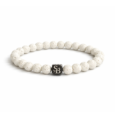 White Lava Stones (8mm)