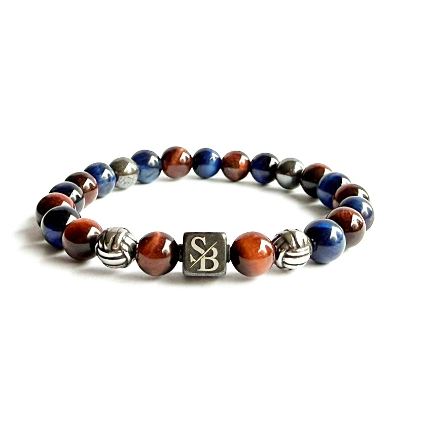 Zeus | Silver+ Stones (8mm)