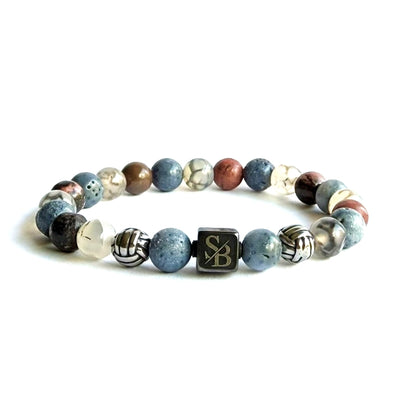 Poseidon | Silver+ Stones (8mm)