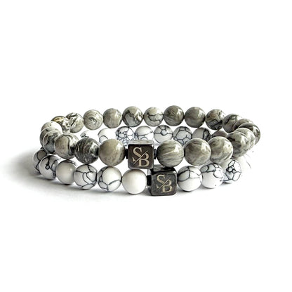 Double White Set (8mm)