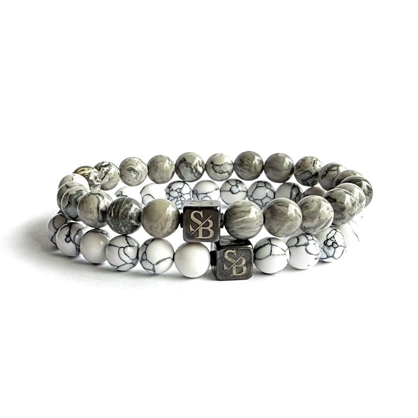 Double White Set (8mm)