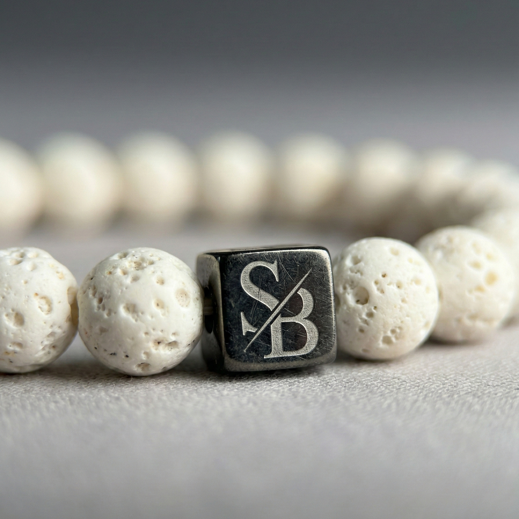 White Lava Stones (8mm)