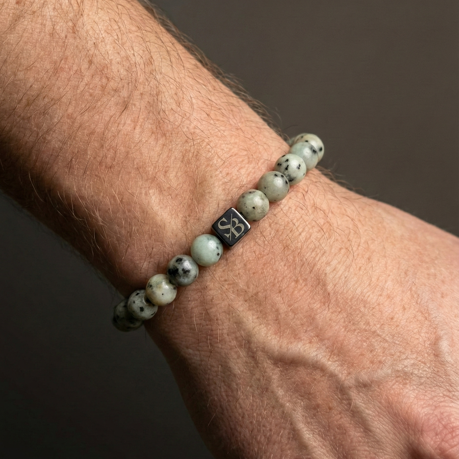 Kiwi Agate Stones (8mm)