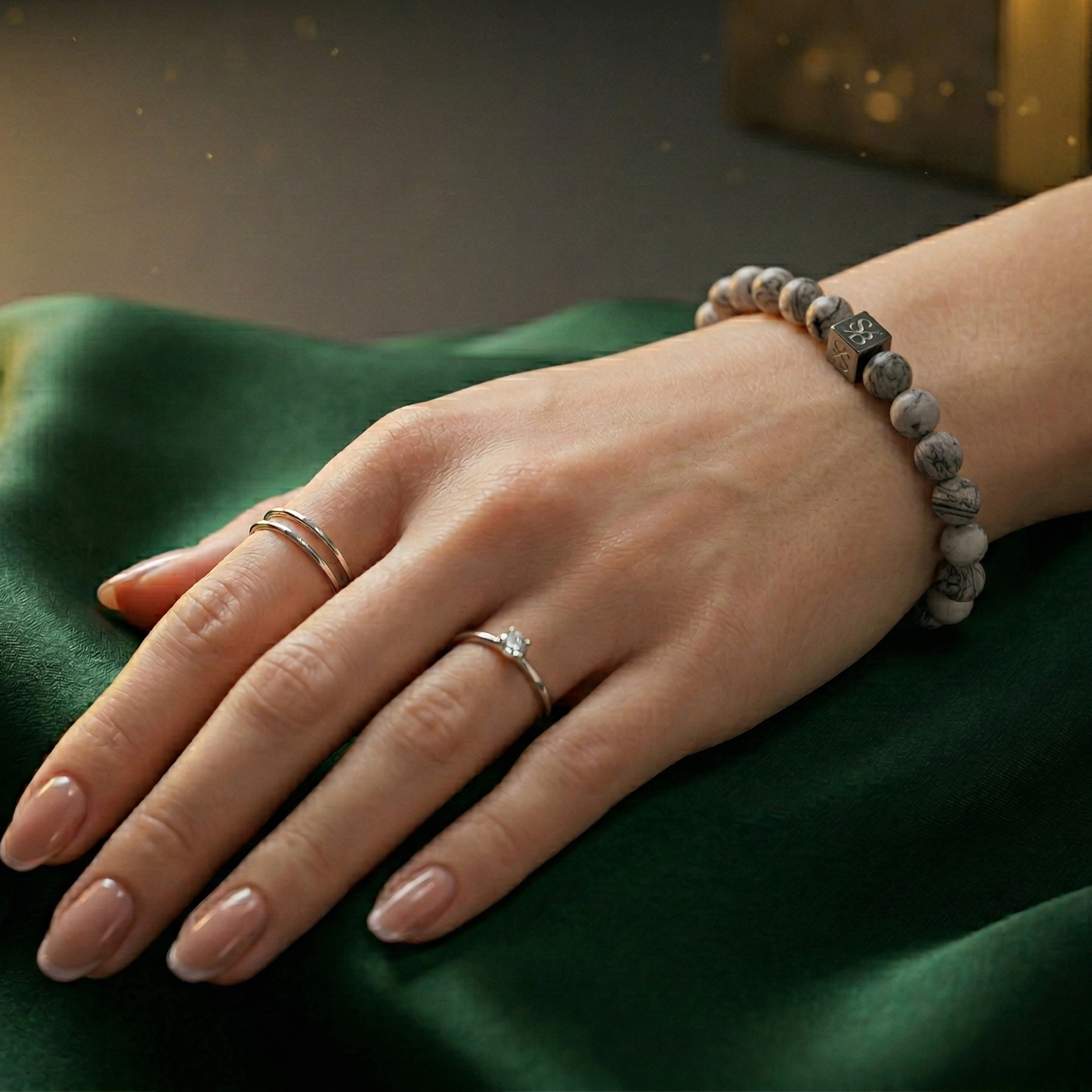 Picasso-Jaspis-Steine (6 mm)