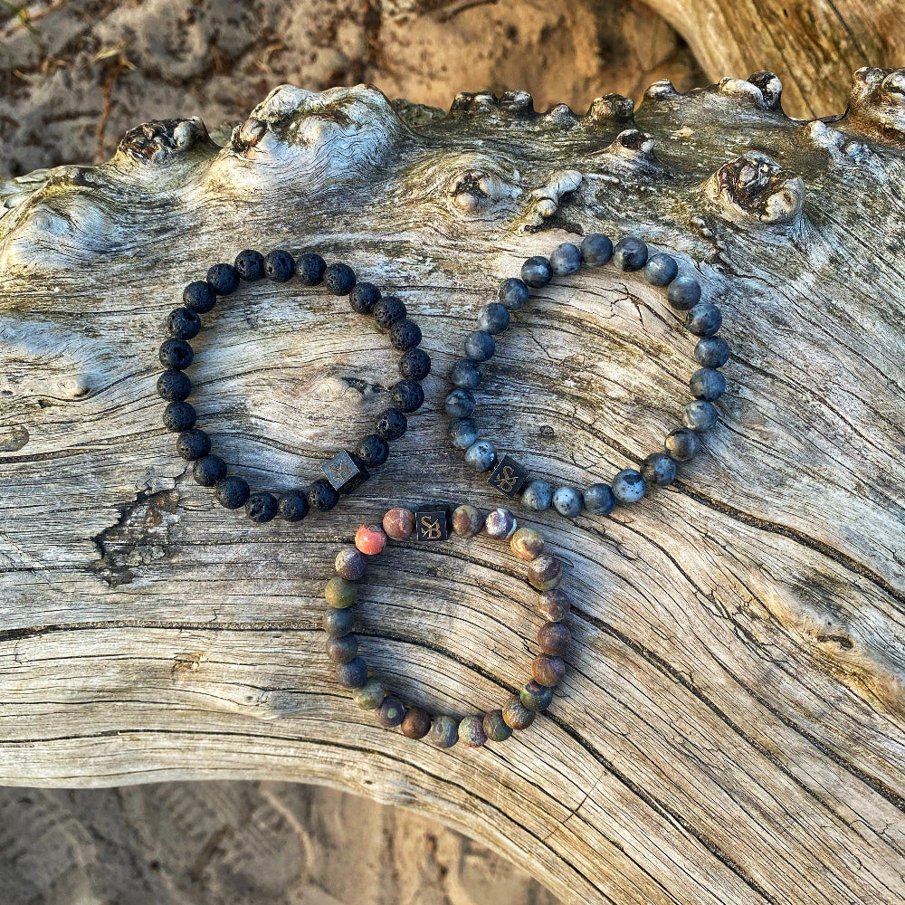Earth Set (8mm) – Stoney Bracelets