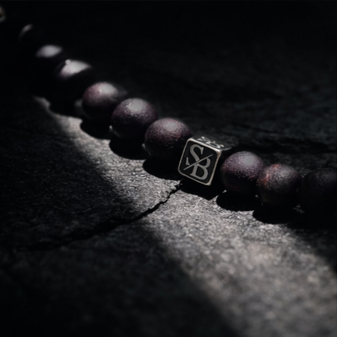 Peacock Druzy Agate (8mm) - Detail | Stoney Bracelets