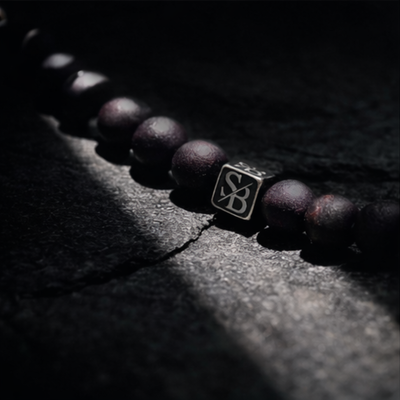 Peacock Druzy Agate (8mm) - Detail | Stoney Bracelets