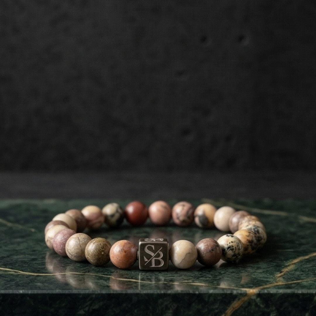 Leopard Skin Stones (8mm) - Detail | Stoney Bracelets
