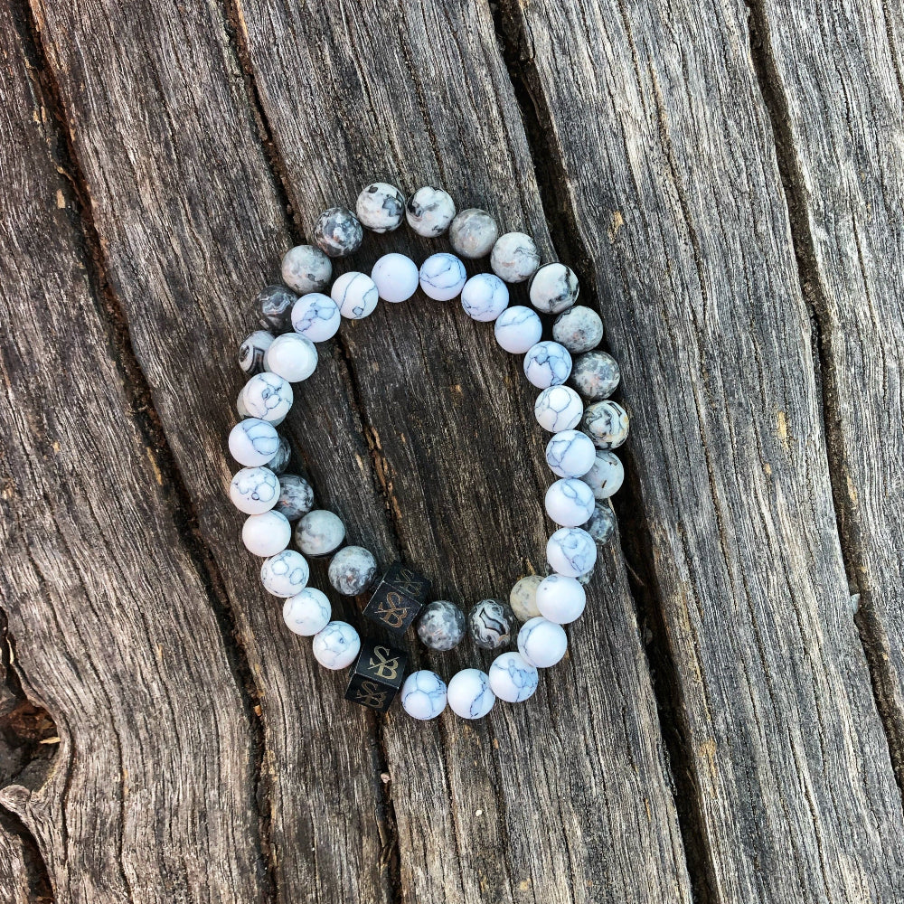 Double White Set (8mm)