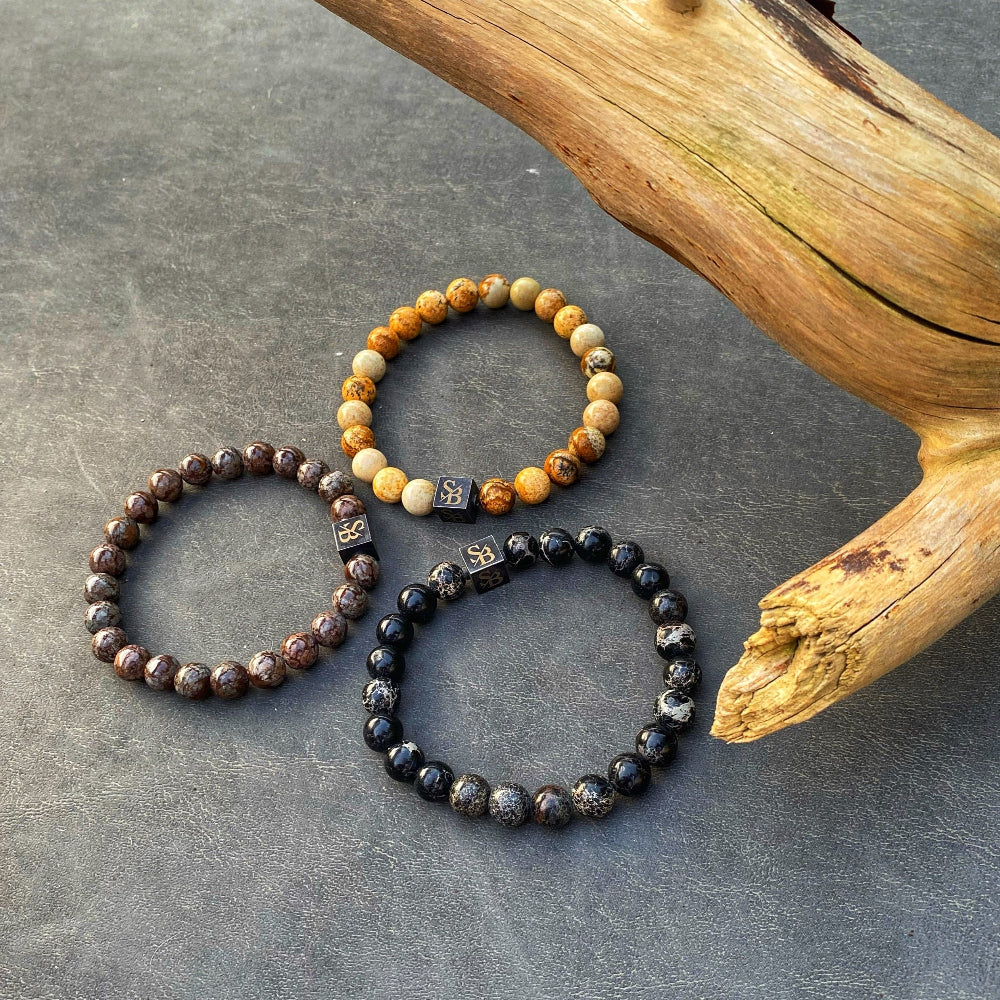 Triple Brown Set (8mm)