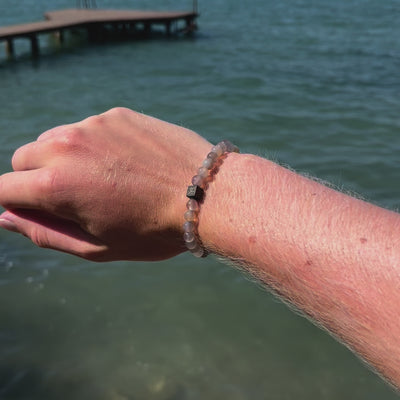 Gestreifte Achatsteine ​​(6 mm)