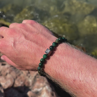 Dark African Turquoise Stones (8mm)