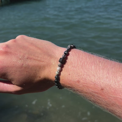 Schwarze Seidensteine ​​(6 mm)