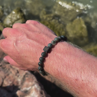 Matte Bloodstones (8mm)