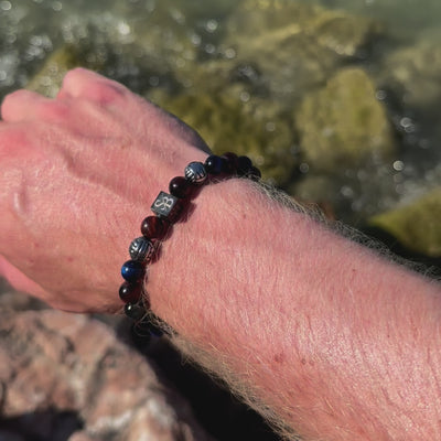 Zeus | Silber+ Steine ​​(8mm)