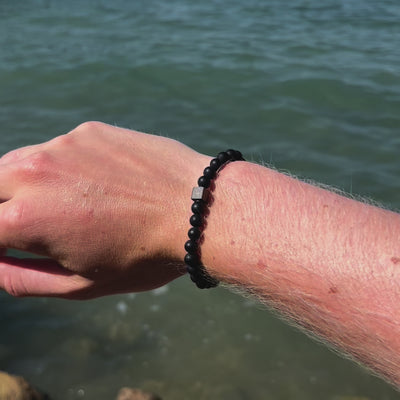 Matte Obsidiansteine ​​(6 mm)