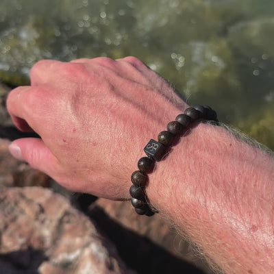 Matte Bronzitsteine ​​(8 mm)