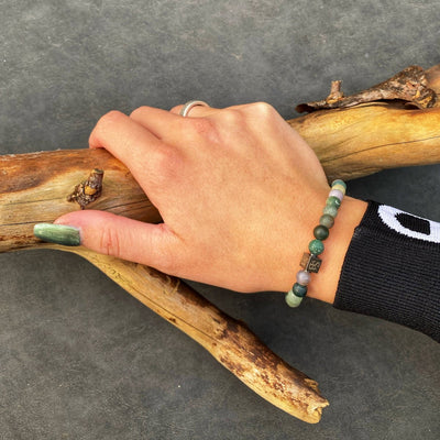 Stoney Bracelets Dames Armband Indian Agates Stones 6mm