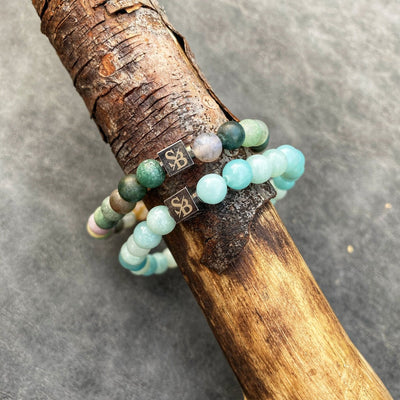 Stoney Bracelets Dames Armband Indian Agates Stones 6mm